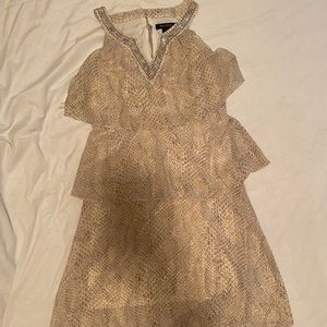 Layered snake skin dress